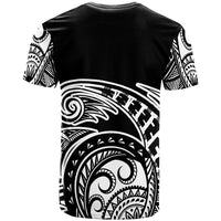 Palau T Shirt Ethnic Style With Round Black White Pattern - Polynesian Pride