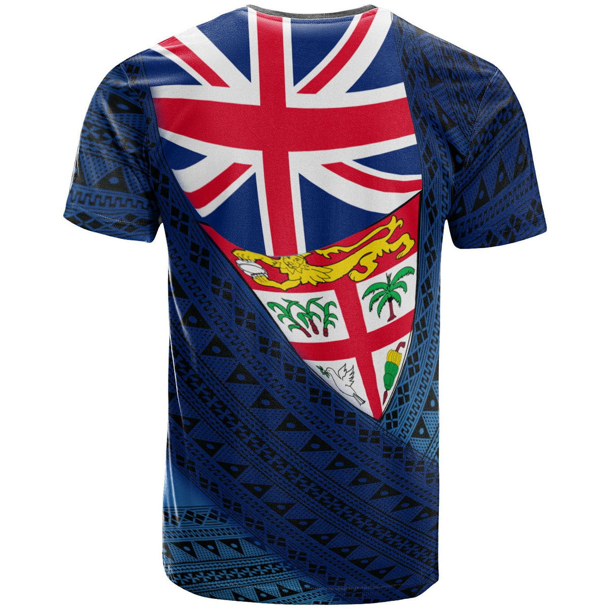 Fiji Tapa Flag T Shirt - Polynesian Pride