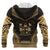 Fiji Polynesian Chief Custom Zip up Hoodie Gold Version Unisex Gold - Polynesian Pride