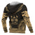 Fiji Polynesian Chief Custom Zip up Hoodie Gold Version - Polynesian Pride