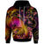 Fiji Custom Hoodie Fiji in wave Unisex Black - Polynesian Pride