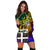 Fiji Women Hoodie Dress - Rainbow Polynesian Pattern - Polynesian Pride