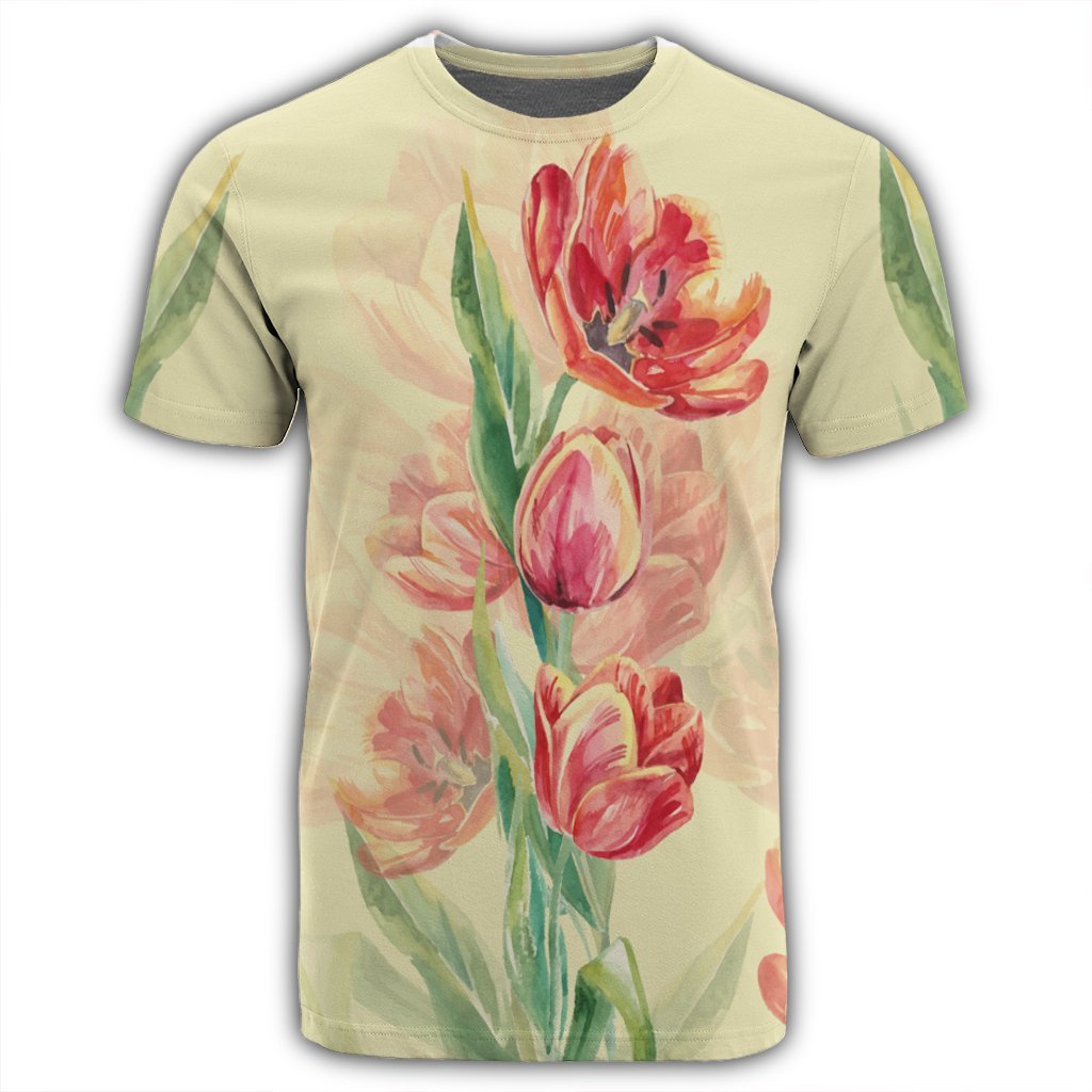 Flower Art T Shirt - Polynesian Pride