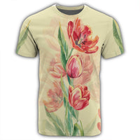 Flower Art T Shirt - Polynesian Pride