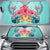 Flower Hibicus Plumeria Centre Car Sun Shade AH Auto Sun Shade Universal Fit White - Polynesian Pride