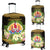 French Polynesia Luggage Covers - Polynesian Gold Patterns Collection Black - Polynesian Pride