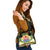 French Polynesia Shoulder Handbag - Polynesian Gold Patterns Collection - Polynesian Pride