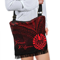 French Polynesia Boho Handbag - Red Color Cross Style - Polynesian Pride