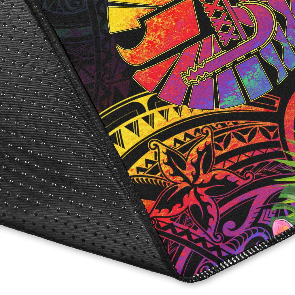 French Polynesia Area Rug - Tropical Hippie Style - Polynesian Pride