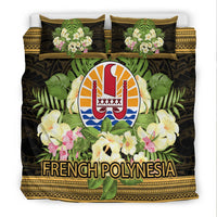 French Polynesia Bedding Set - Polynesian Gold Patterns Collection - Polynesian Pride