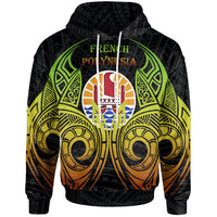 French Polynesia Hoodie Polynesian Reggae Tatoo Unisex Reggae - Polynesian Pride
