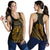 French Polynesia Women's Racerback Tank - Wings Style Black - Polynesian Pride