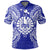 French Polynesian Polo Shirt French Polynesian Coat Of Arms Map Polynesian Tattoo Blue Unisex Blue - Polynesian Pride