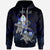 Guam Polynesian Hoodie Blue Turtle Couple Unisex Blue - Polynesian Pride