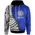 Northern Mariana Islands Hoodie Coat of Arm and Polynesian Patterns Unisex Blue - Polynesian Pride