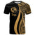 Tonga T Shirt Gold Polynesian Tentacle Tribal Pattern Unisex Gold - Polynesian Pride