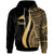 Tokelau Hoodie Gold Tentacle Tribal Pattern Unisex Gold - Polynesian Pride