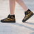 New Caledonia High Top Shoes Gold - Polynesian Tentacle Tribal Pattern Crest - Polynesian Pride