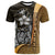 Philippines Custom T Shirt Gold Turtle With Hook - Polynesian Pride