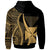 Wallis and Futuna Custom Zip up Hoodie Gold Tentacle Tribal Pattern - Polynesian Pride