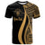 Niue Custom T Shirt Gold Micronesian Tentacle Tribal Pattern Unisex Gold - Polynesian Pride