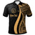 Palau Custom Polo Shirt Gold Polynesian Tentacle Tribal Pattern Unisex Gold - Polynesian Pride