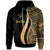 Niue Custom Hoodie Gold Tentacle Tribal Pattern Unisex Gold - Polynesian Pride