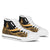 New Caledonia High Top Shoes Gold - Polynesian Tentacle Tribal Pattern Crest Unisex White - Polynesian Pride