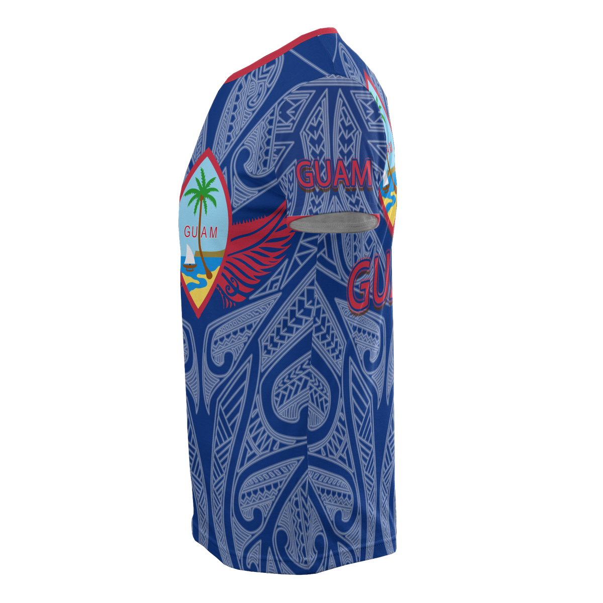 Guam T Shirt Guam Flag Coat of Arms Wings Style - Polynesian Pride