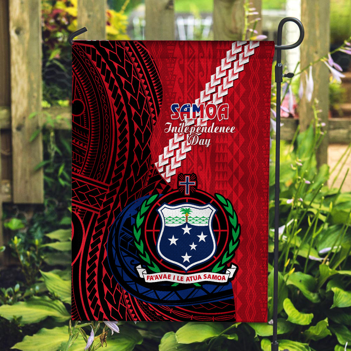 Samoa Flag Happy Independence Day Samoan Red Pattern LT14 - Polynesian Pride