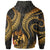 Tonga Polynesian Hoodie Gold Plumeria - Polynesian Pride