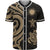 Northern Mariana Islands Baseball Shirt - Gold Tentacle Turtle Unisex Gold - Polynesian Pride