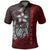Kosrae Micronesian Custom Polo Shirt Red Turtle with Hook Unisex RED - Polynesian Pride