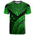 Kosrae T Shirt Green Polynesian Necklace and Lauhala Unisex Art - Polynesian Pride