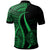 Palau Custom Polo Shirt Green Polynesian Tentacle Tribal Pattern - Polynesian Pride