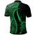 Tuvalu Polo Shirt Green Polynesian Tentacle Tribal Pattern - Polynesian Pride