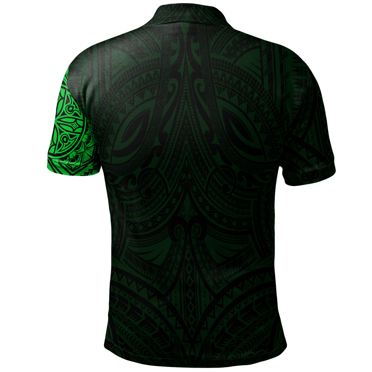Polo Shirt Polynesian Flowers Tattoo Style - Polynesian Pride
