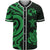 Samoa Baseball Shirt - Green Tentacle Turtle Unisex Green - Polynesian Pride