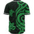 Tuvalu Baseball Shirt - Green Tentacle Turtle - Polynesian Pride