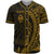 Guam Baseball Shirt - Wings Style Unisex Gold - Polynesian Pride