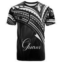 Guam T Shirt Cross Style Unisex Black - Polynesian Pride