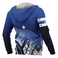Gambier Islands Coat of Arms Zip up Hoodie Polynesian Pattern - Polynesian Pride