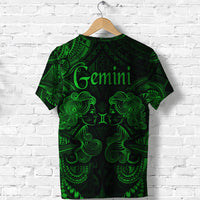 Gemini Zodiac Polynesian T Shirt Unique Style Green LT8 - Polynesian Pride