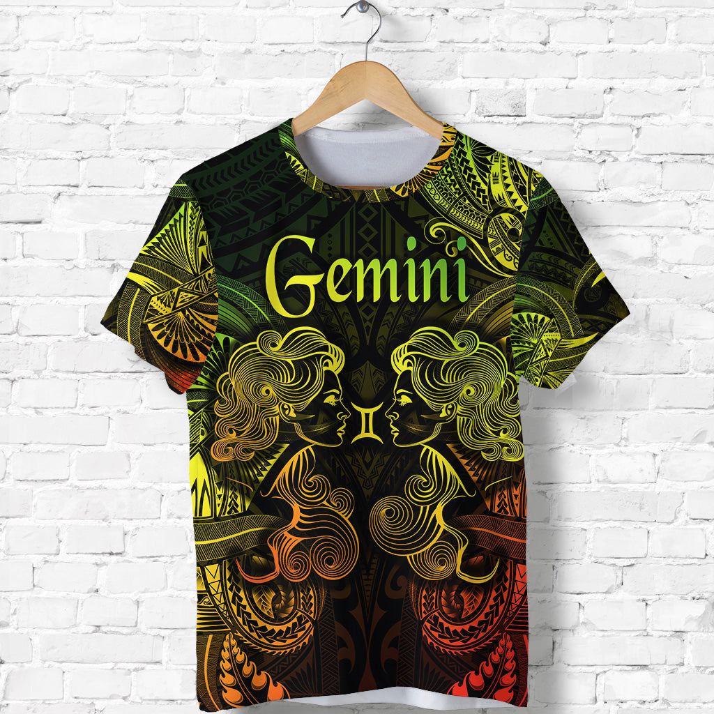 Gemini Zodiac Polynesian T Shirt Unique Style Reggae LT8 - Polynesian Pride