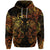 Gemini Zodiac Polynesian Zip Hoodie Unique Style Gold LT8 - Polynesian Pride