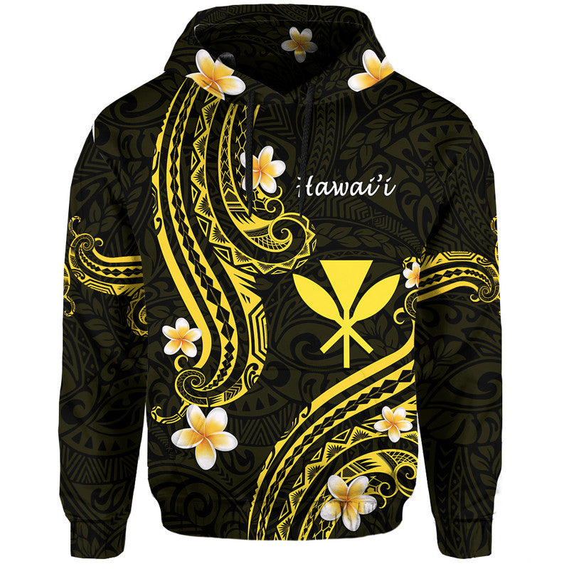 Custom Hawaii Hoodie Gold Polynesian Line Style LT9 Hoodie Gold - Polynesian Pride