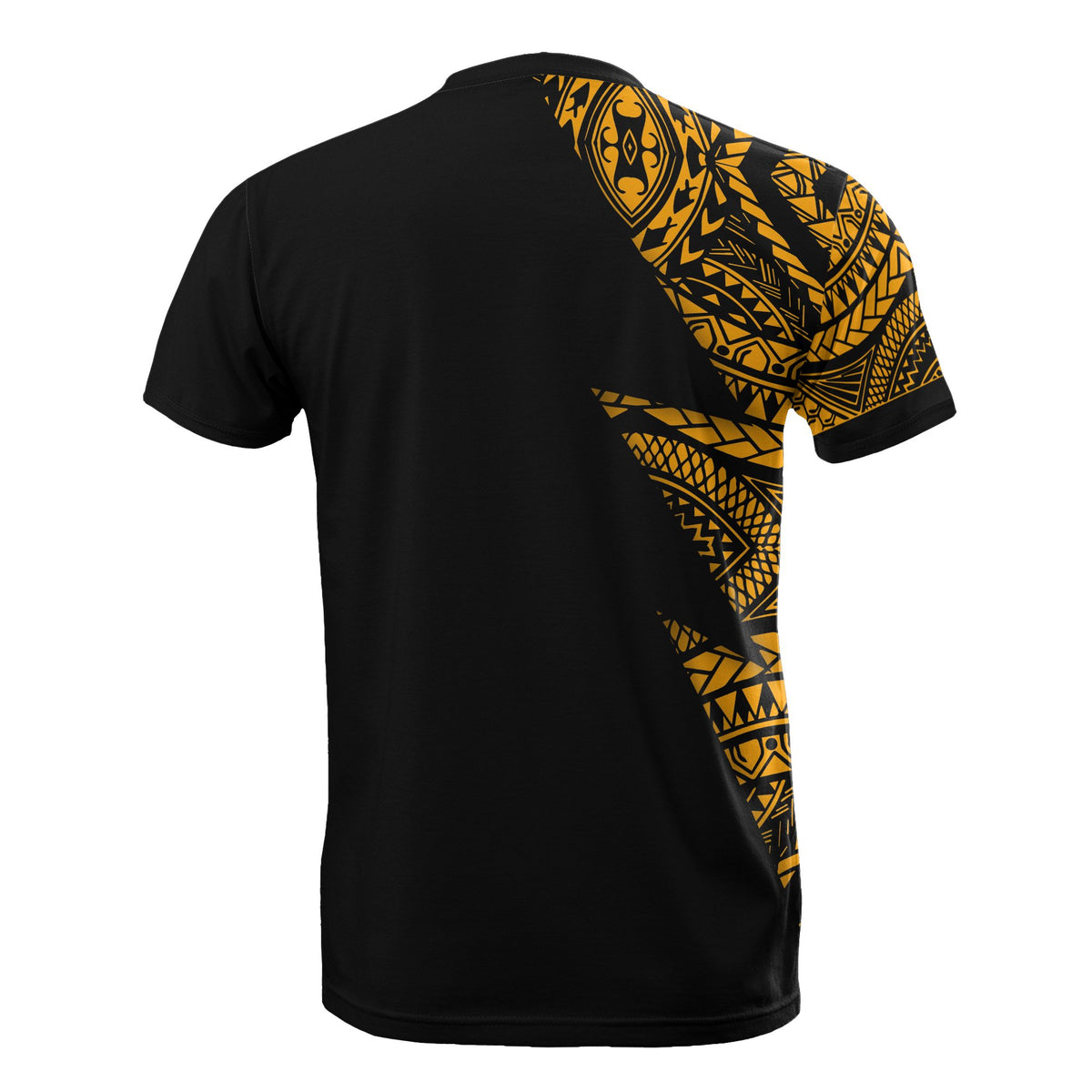 Micronesian Custom All Over T Shirt Micronesian Pattern Gold Color - Polynesian Pride
