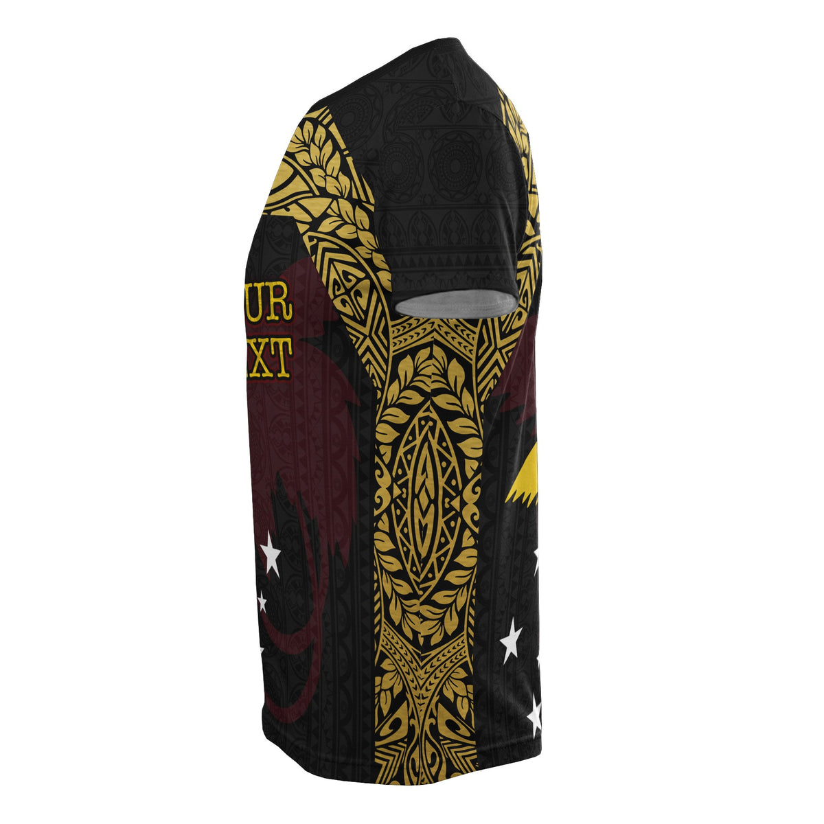 Papua New Guinea Custom T Shirt Papua New Guinea Flag Erudite Eye - Polynesian Pride