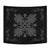 Hawaiian Quilt Maui Plant And Hibiscus Tappestry - Gray Black - AH Wall Tapestry Gray - Polynesian Pride