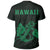 Hawaii Kakau Anchor T Shirt Green - Polynesian Pride